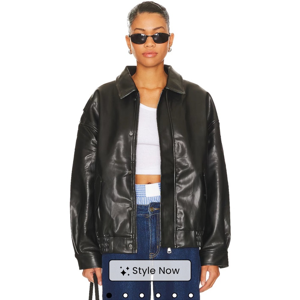 Lioness Kenny bomber in jet black